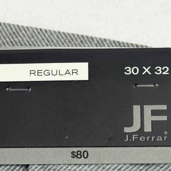 J. Ferrar Men's Regular Fit Stretch Pleated Gray Twill Cargo Pants 30x32 NWT $80 - Picture 5 of 12